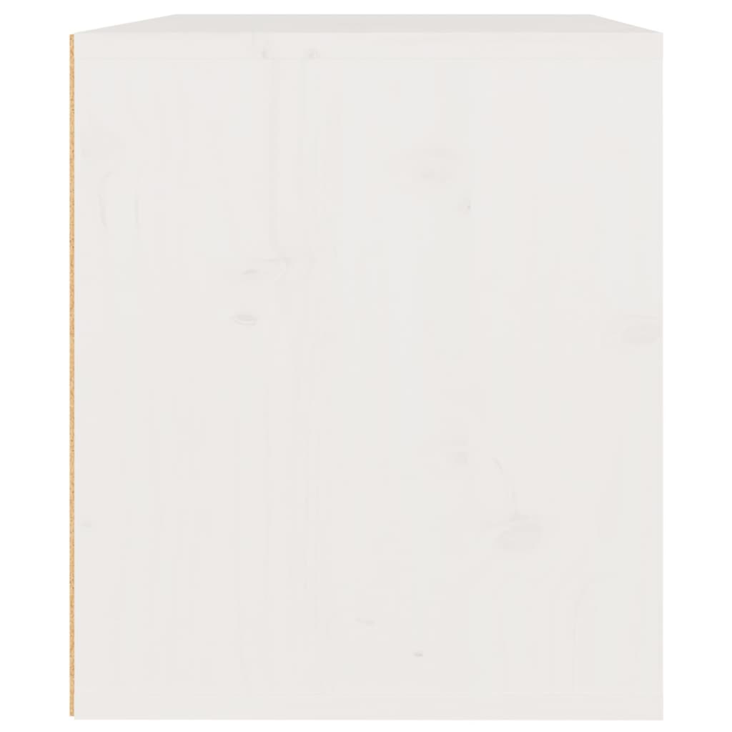 vidaXL fehér tömör fenyőfa faliszekrény 45 x 30 x 35 cm