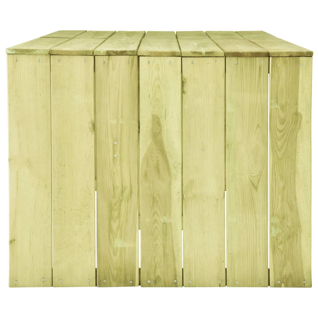 vidaXL impregnált fenyőfa kerti asztal 220 x 101,5 x 80 cm