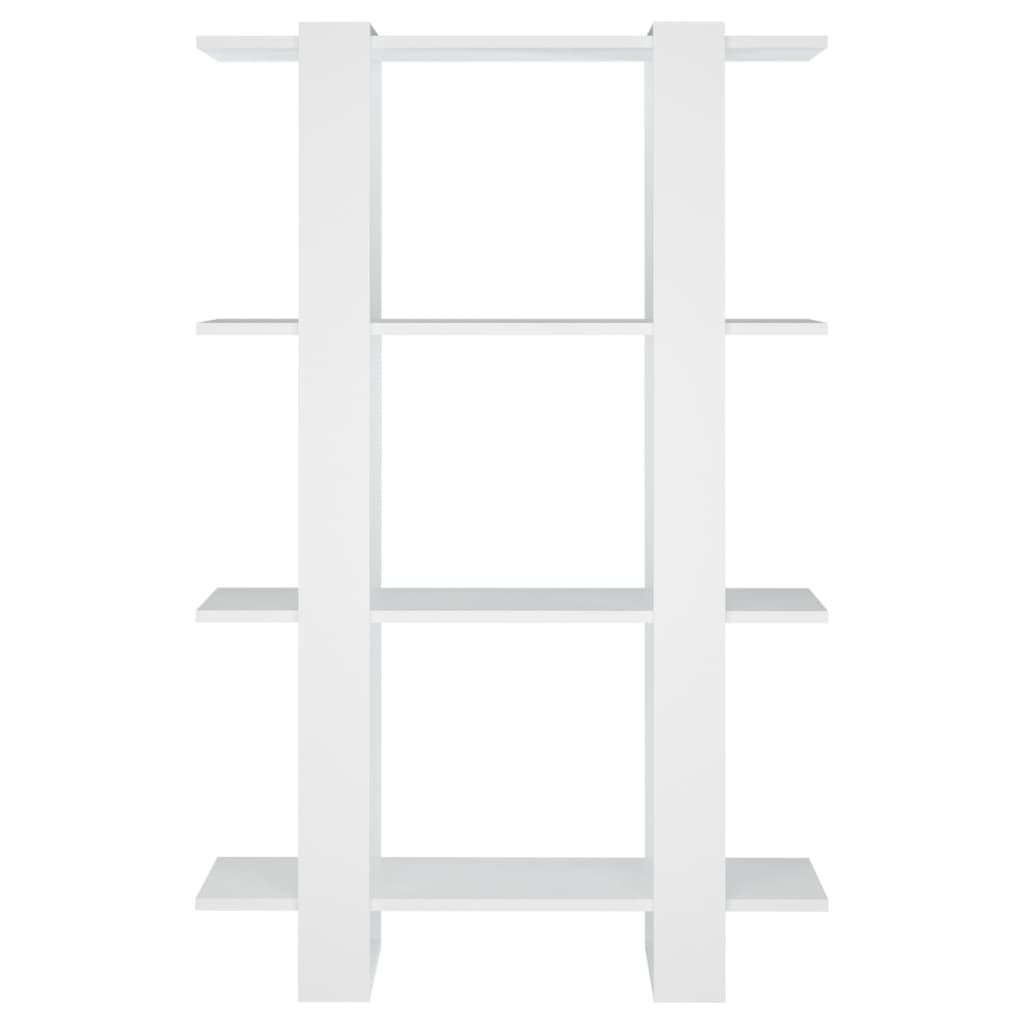 vidaXL fehér könyvszekrény/térelválasztó 80 x 30 x 123,5 cm