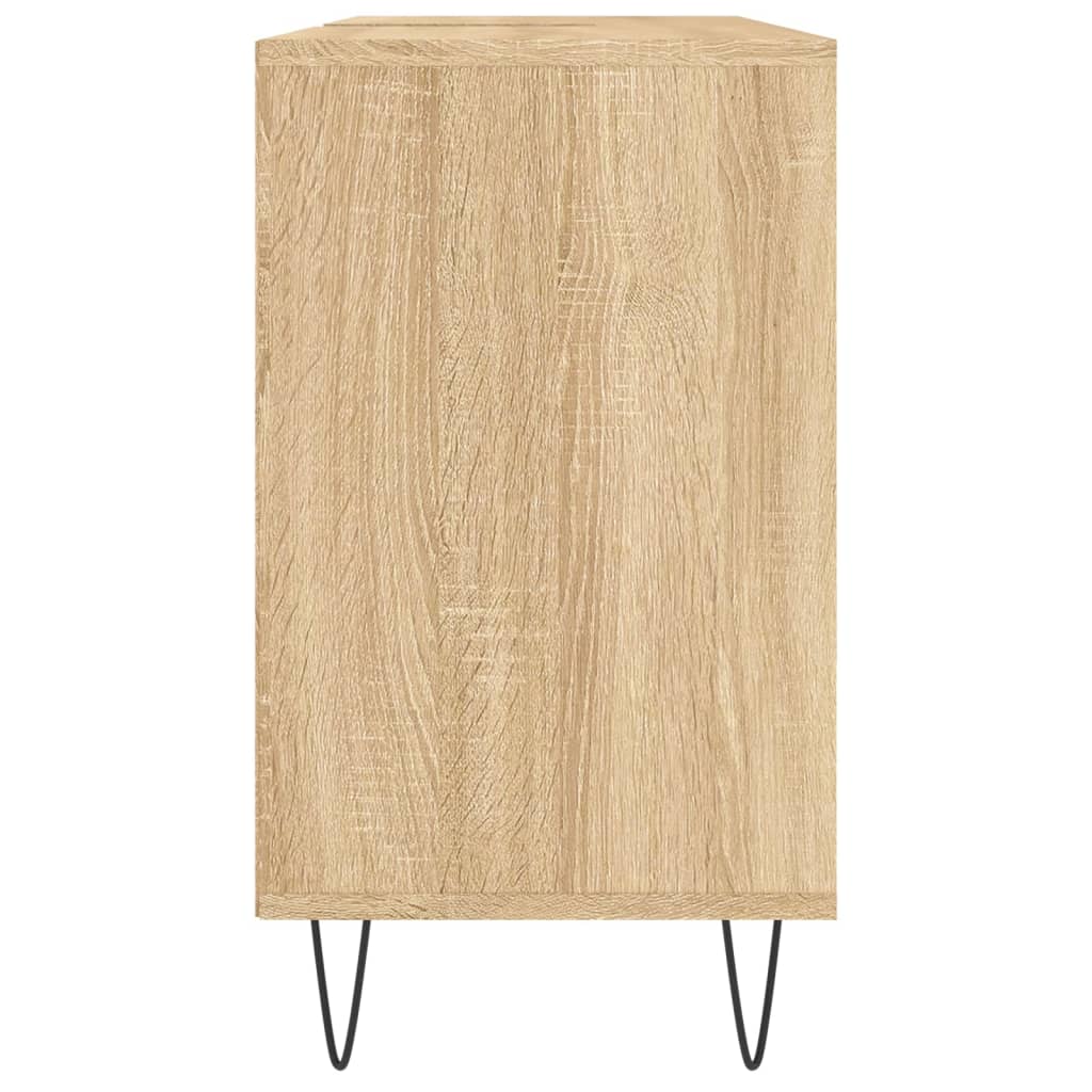 vidaXL sonoma-tölgyszínű szerelt fa mosdószekrény 80 x 33 x 60 cm