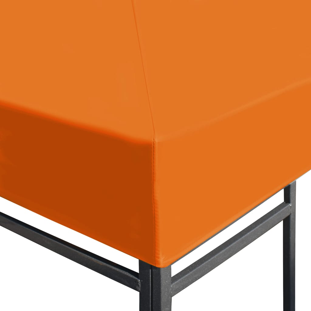 vidaXL narancssárga pavilon tetőponyva 310 g/m², 3 x 3 m