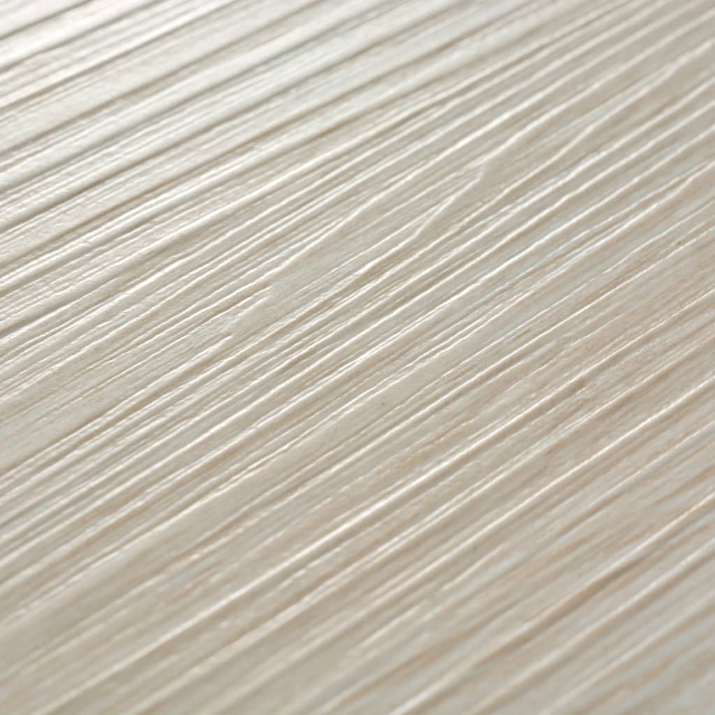 vidaXL fehér tölgyszínű öntapadó 2 mm-es PVC padlóburkoló lapok 5,21m²