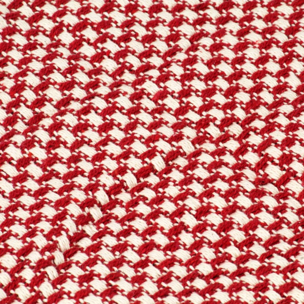 vidaXL piros pamutpléd 220 x 250 cm