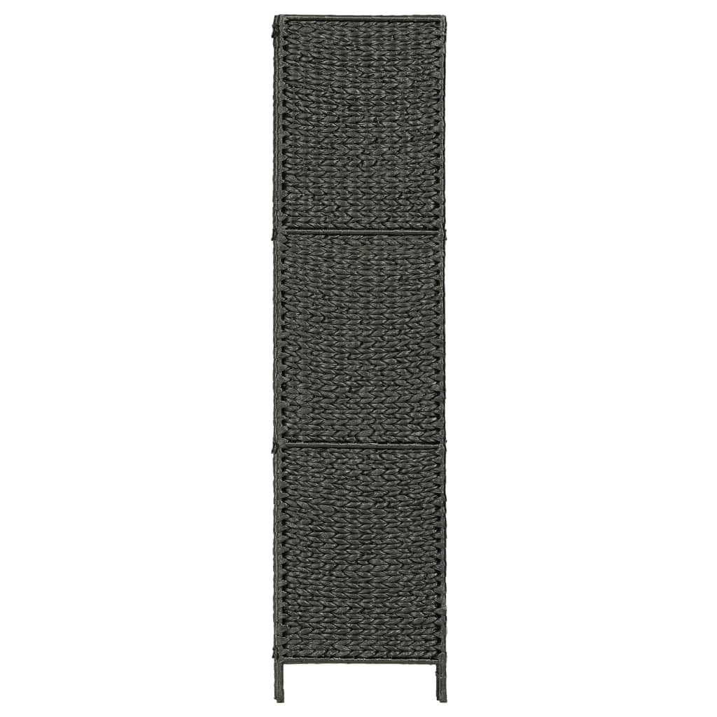 vidaXL fekete 3-paneles vízijácint paraván 116 x 160 cm