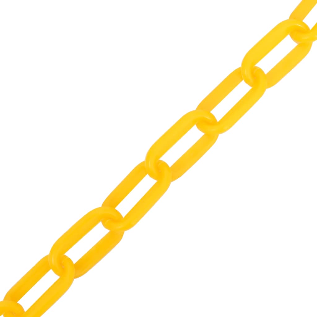 vidaXL sárga műanyag figyelmeztetőlánc 100 m Ø8 mm