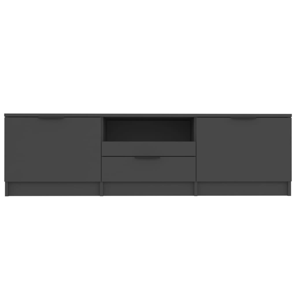 vidaXL fekete szerelt fa TV-szekrény 140x35x40 cm