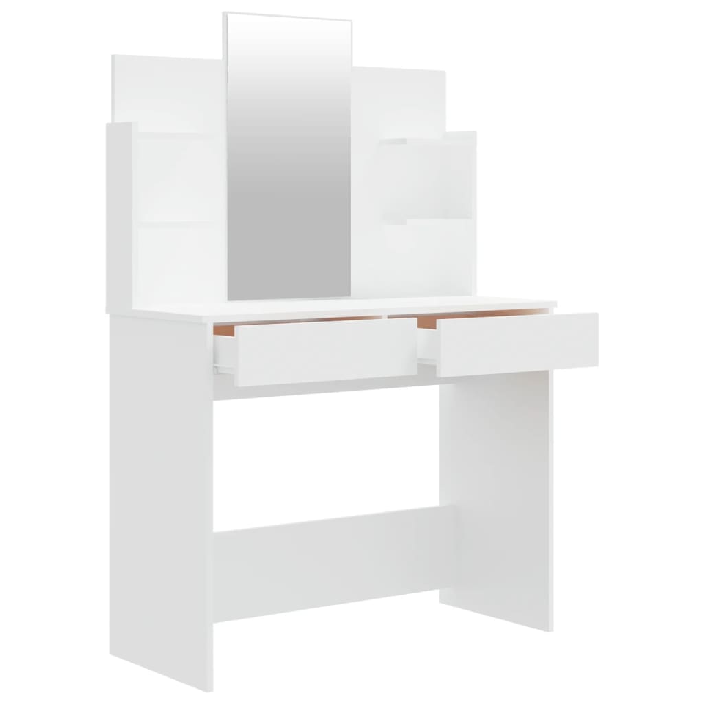 vidaXL fehér fésülködőasztal-szett 96 x 40 x 142 cm