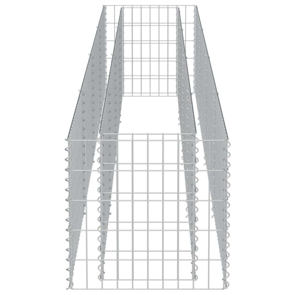 vidaXL horganyzott acél gabion magaságyás 360 x 50 x 50 cm