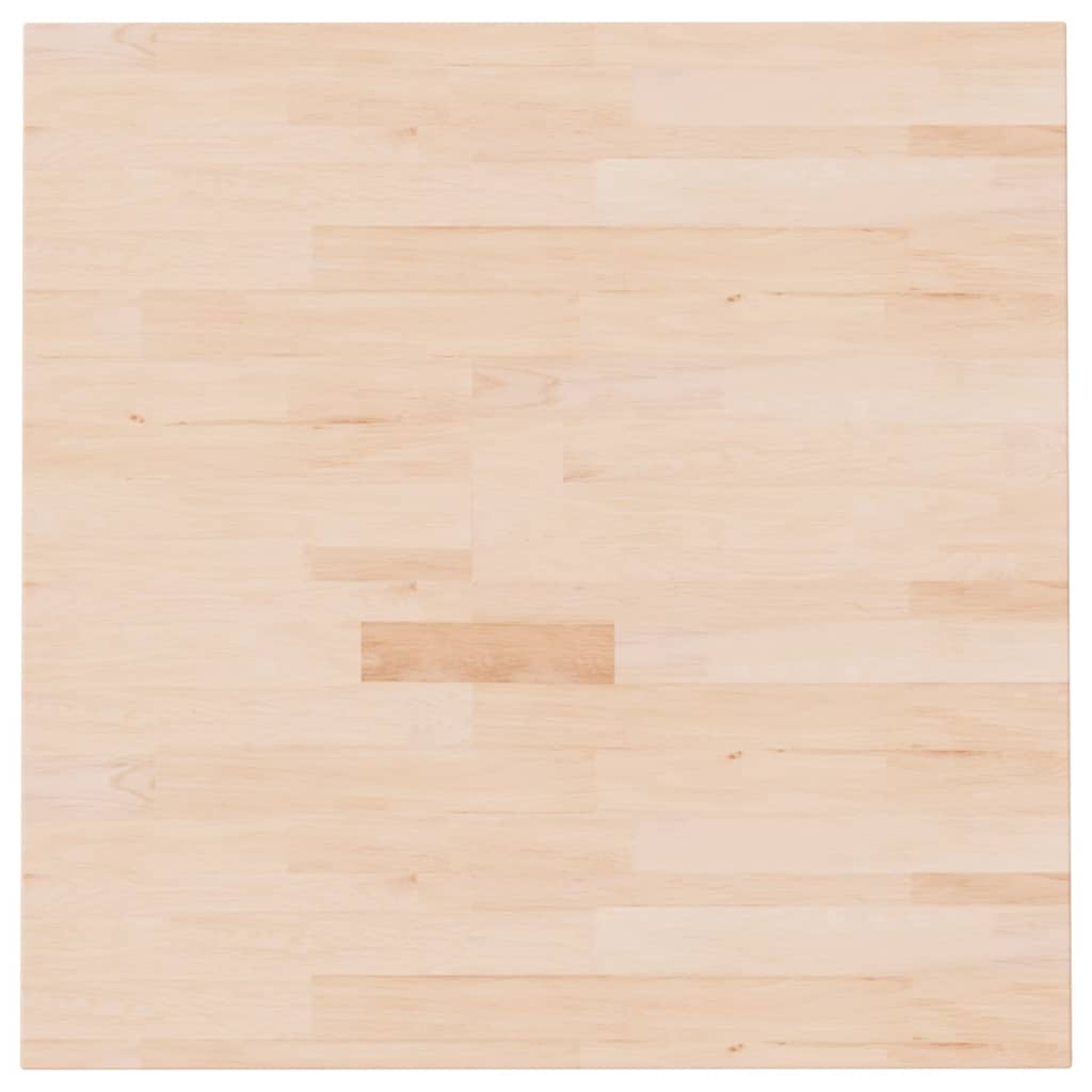 vidaXL kezeletlen tömör tölgyfa négyzet asztallap 70x70x2,5 cm