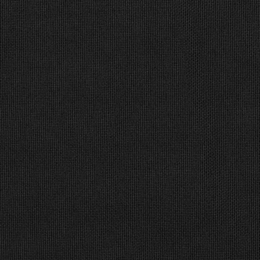 vidaXL fekete vászonhatású sötétítőfüggöny fűzőkarikával 290 x 245 cm
