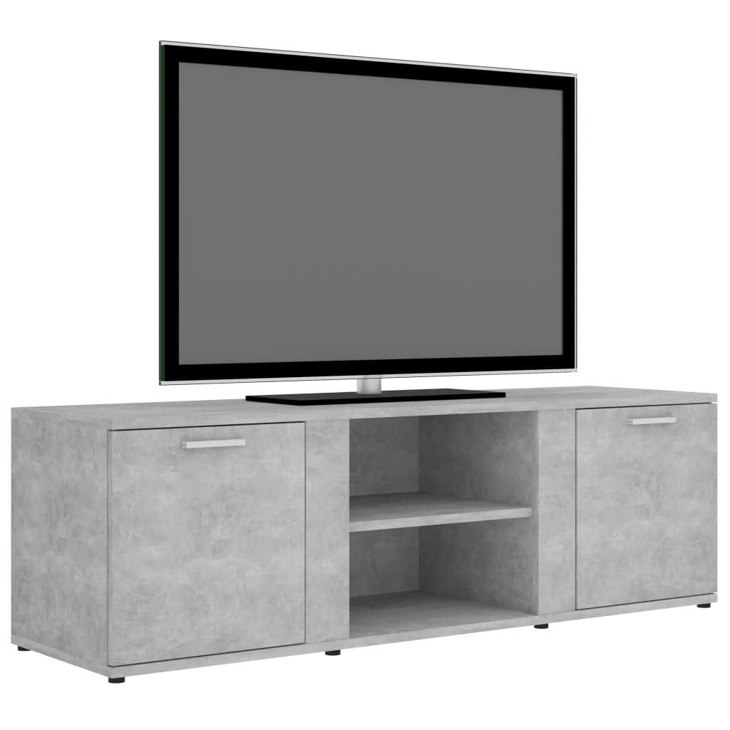 vidaXL betonszürke forgácslap TV-szekrény 120 x 34 x 37 cm