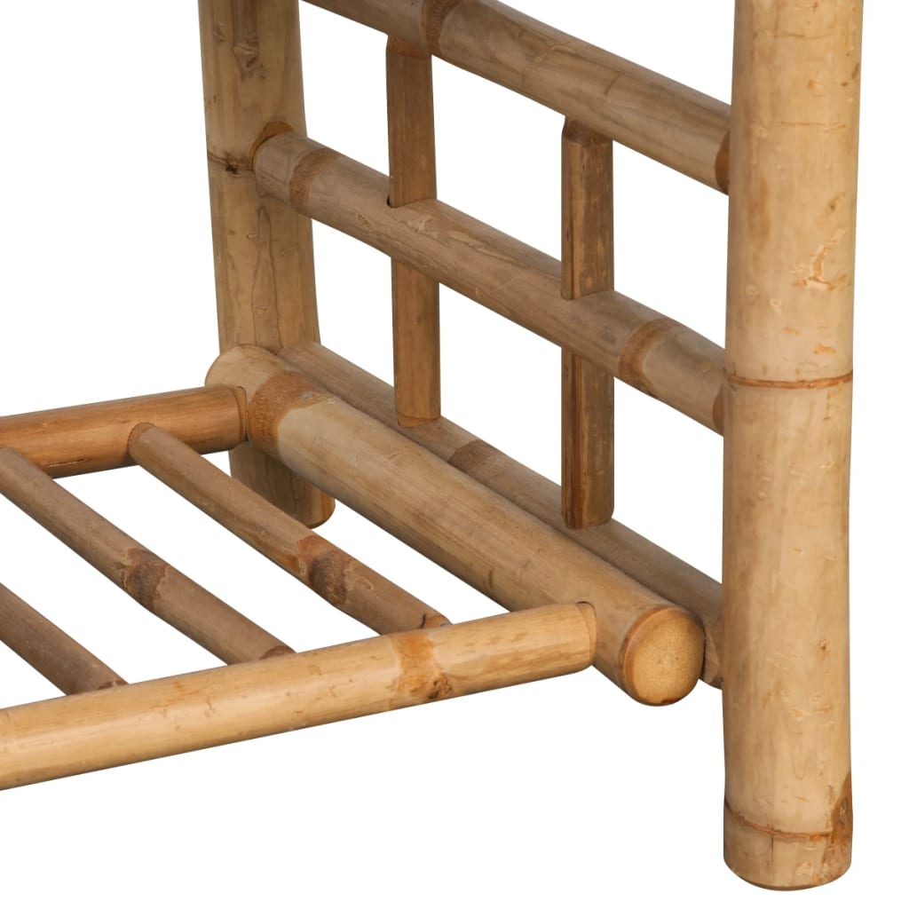 vidaXL 4-részes bambusz kerti bútorszett párnákkal