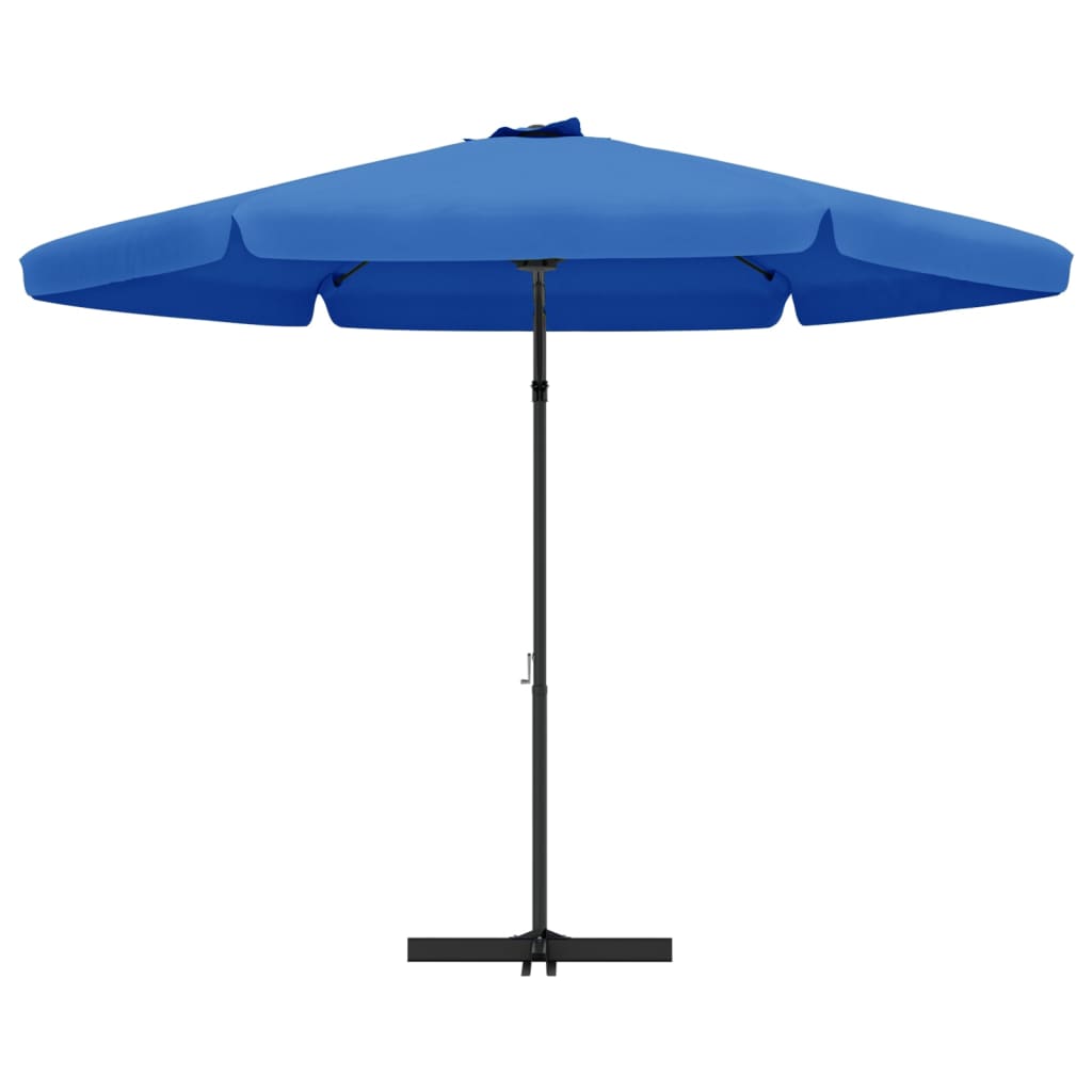 vidaXL azúrkék kültéri napernyő acélrúddal 300 cm