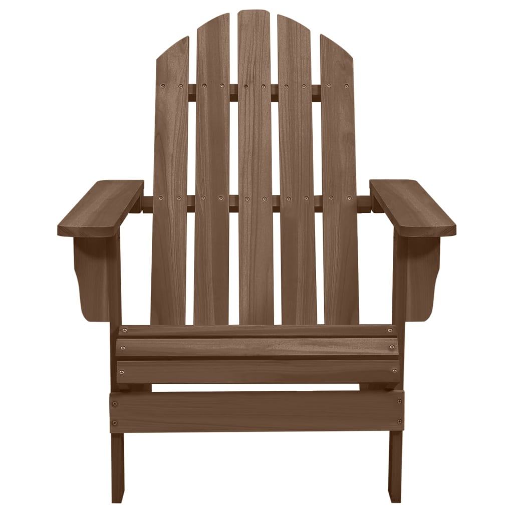 vidaXL barna fa kerti szék