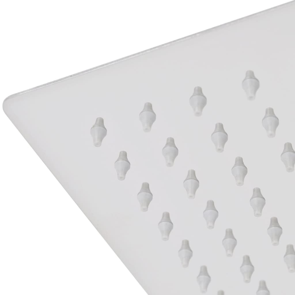 vidaXL Rozsdamentes acél zuhanyrózsa 30x30 cm négyszögletes