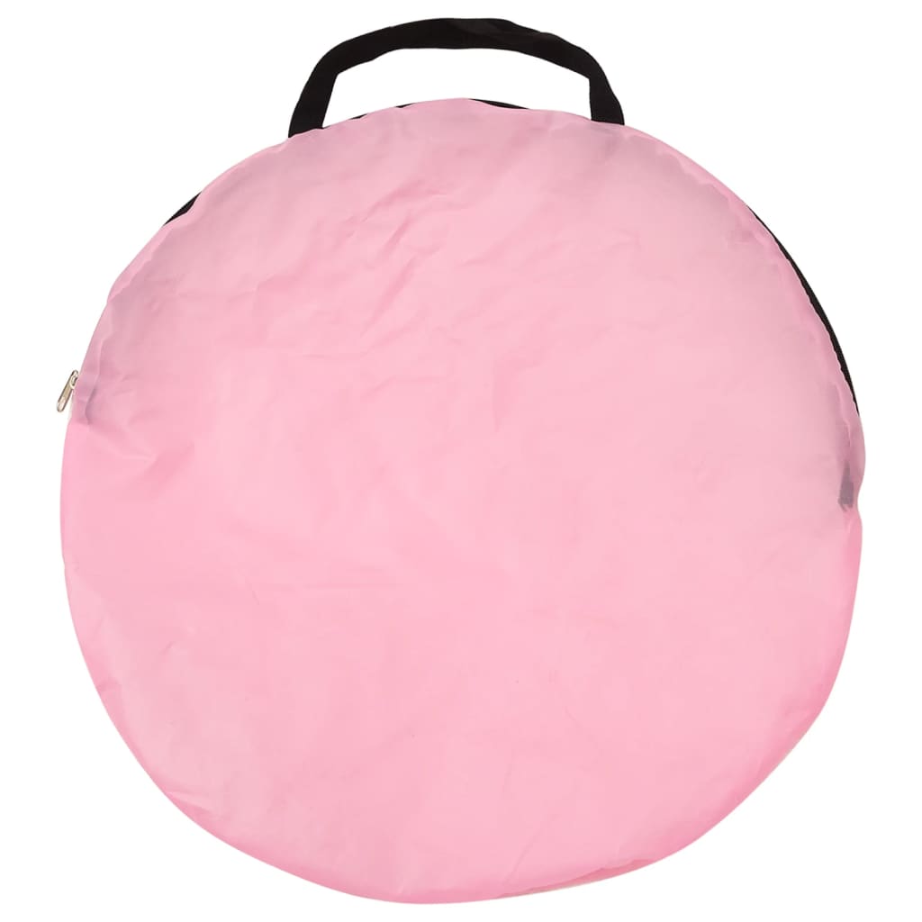vidaXL rózsaszín gyerekjátszósátor 250 labdával 100 x 100 x 127 cm
