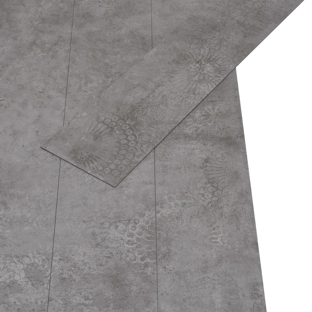 vidaXL betonszürke öntapadó 2 mm-es PVC padlóburkoló lapok 5,21m²