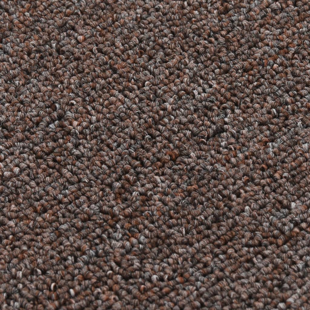 vidaXL 15 db barna négyszögű csúszásmentes lépcsőszőnyeg 60 x 25 cm
