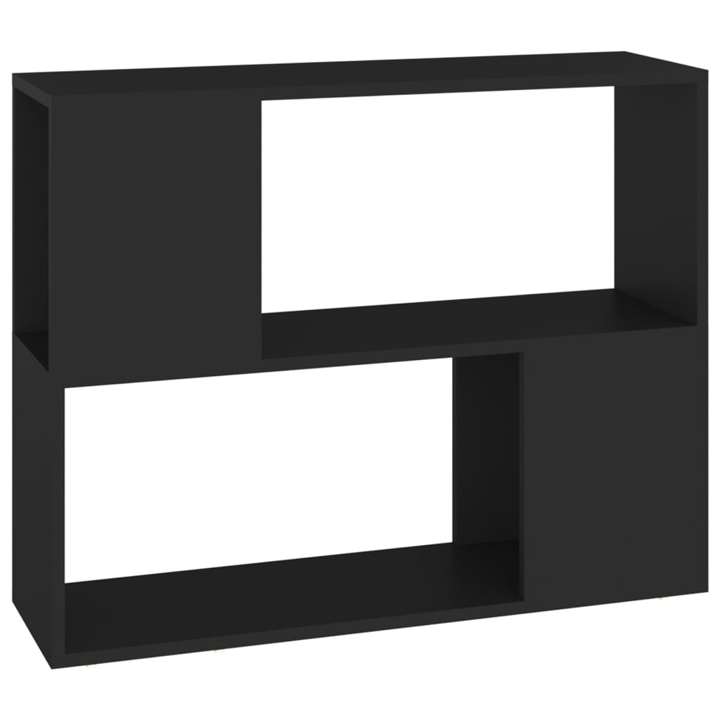 vidaXL fekete forgácslap TV-szekrény 80 x 24 x 63 cm