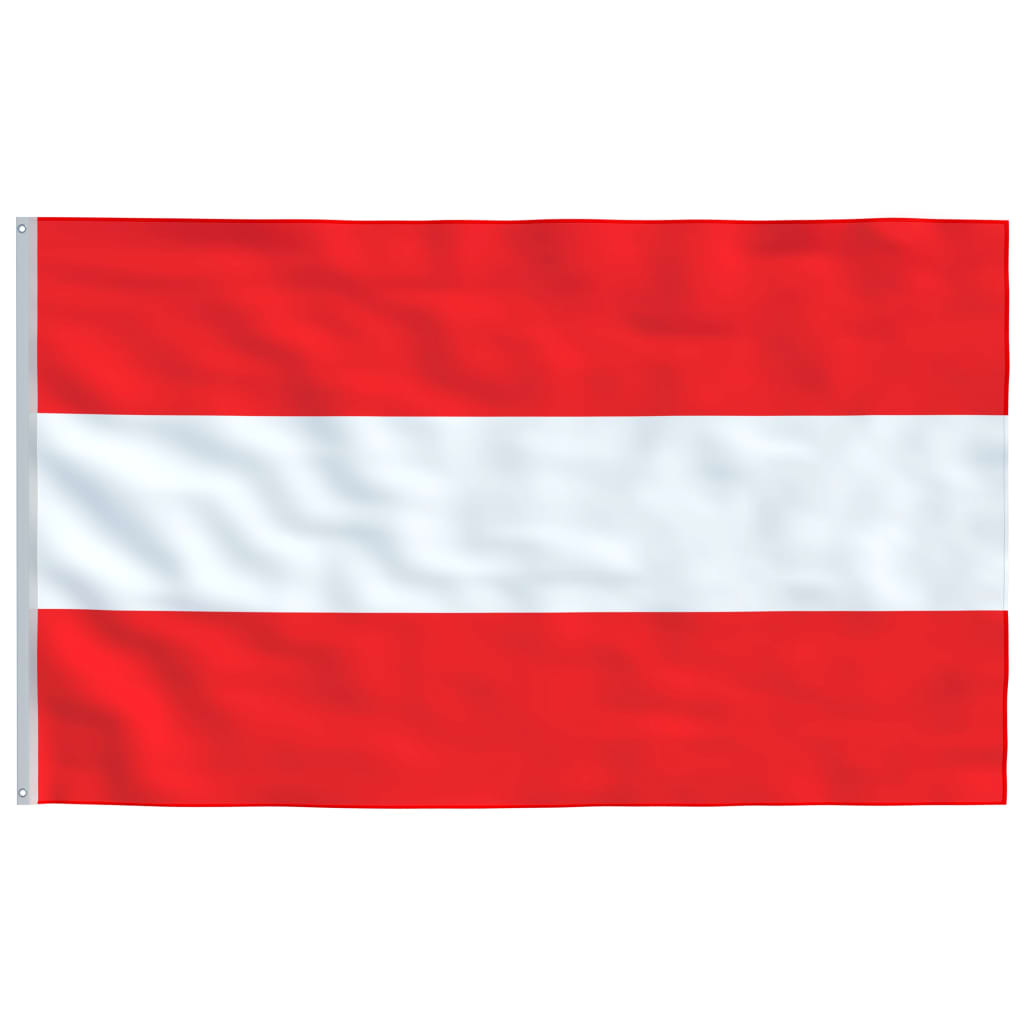 vidaXL alumínium osztrák zászló és rúd 6,23 m