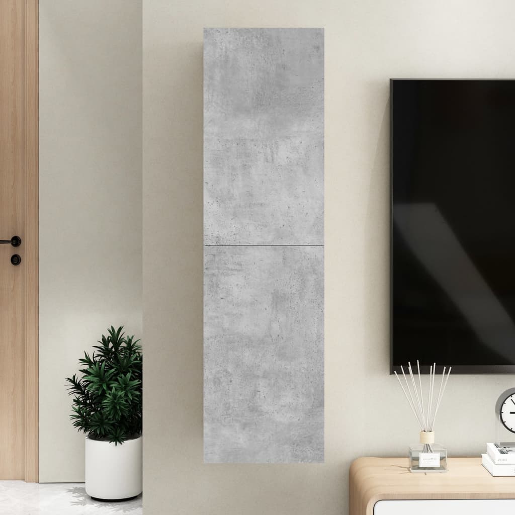 vidaXL betonszürke forgácslap TV-szekrény 30,5 x 30 x 110 cm