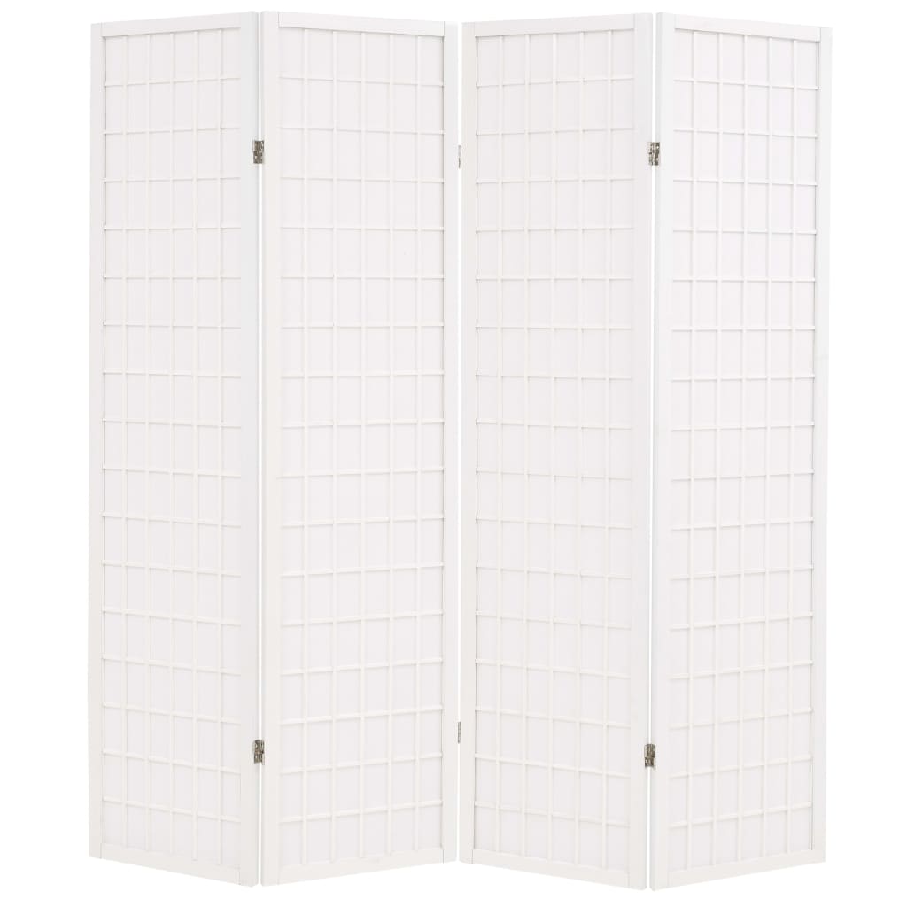 vidaXL 6 paneles, fehér, japán stílusú paraván 160 x 170 cm