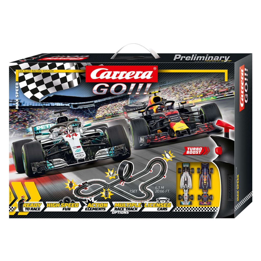 Carrera GO Max Speed versenyautó és versenypálya szett 1:43