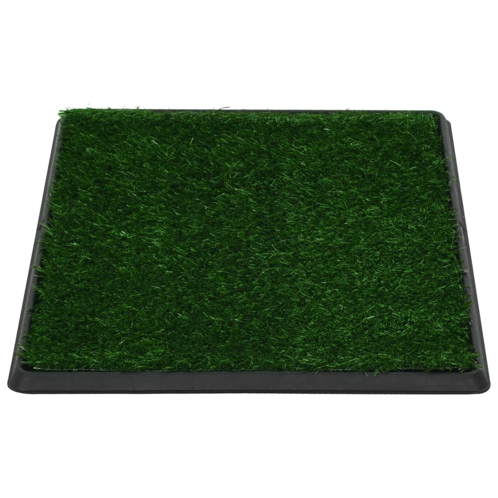 vidaXL zöld kisállat WC tálcával és műfűvel 64 x 51 x 3 cm
