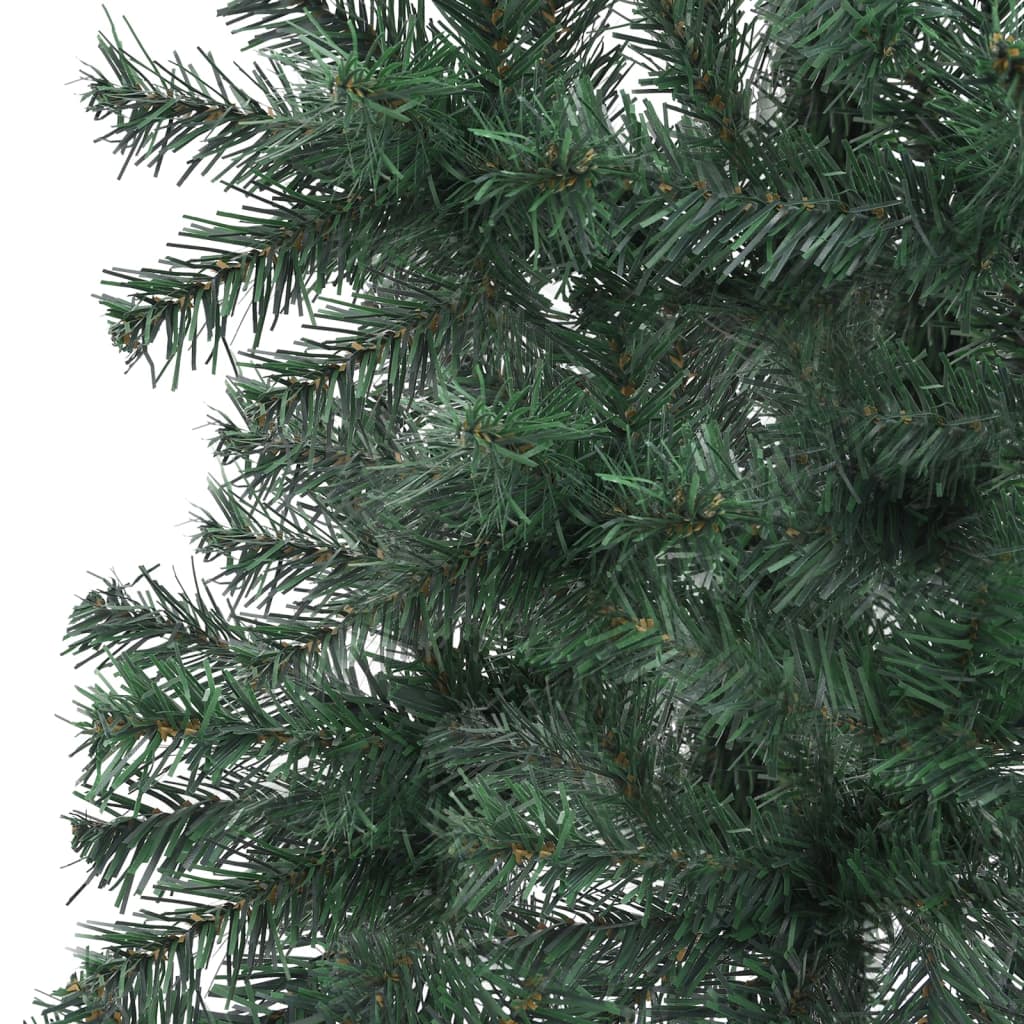 vidaXL zöld PVC sarok műkarácsonyfa LED-ekkel és gömbszettel 150 cm