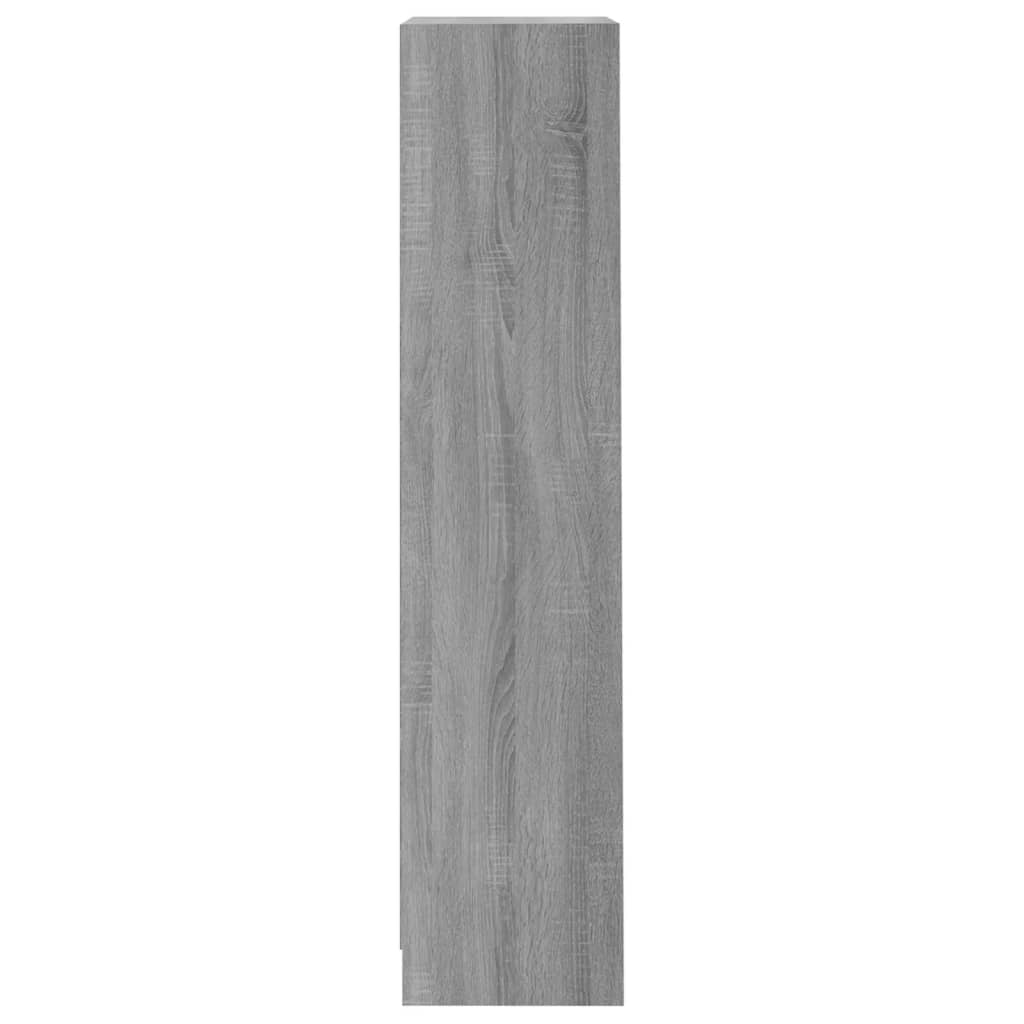 vidaXL 3 szintes szürke sonoma szerelt fa könyvszekrény 40x24x109 cm