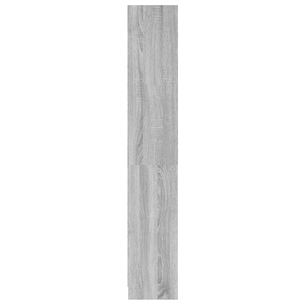 vidaXL 4 szintes szürke sonoma szerelt fa könyvszekrény 60x24x142 cm