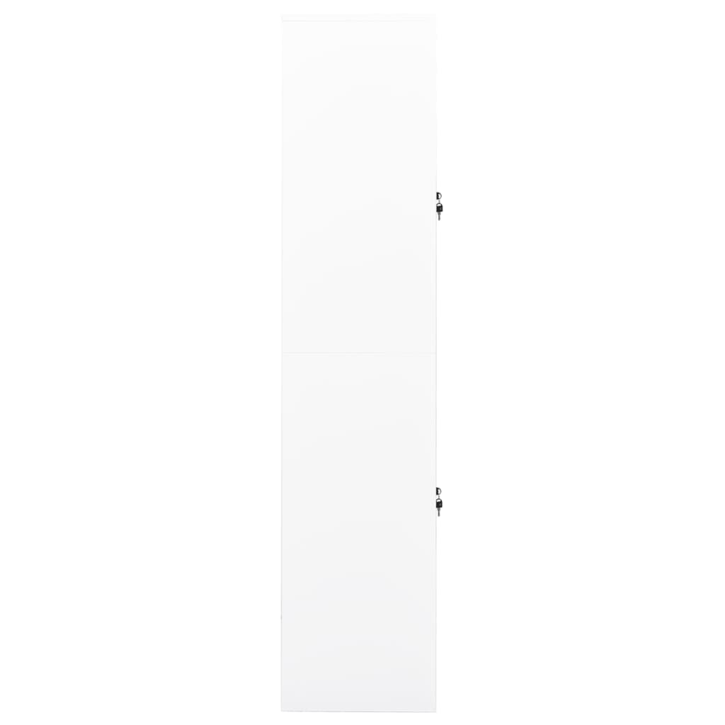 vidaXL fehér acél irodai szekrény 90 x 40 x 180 cm