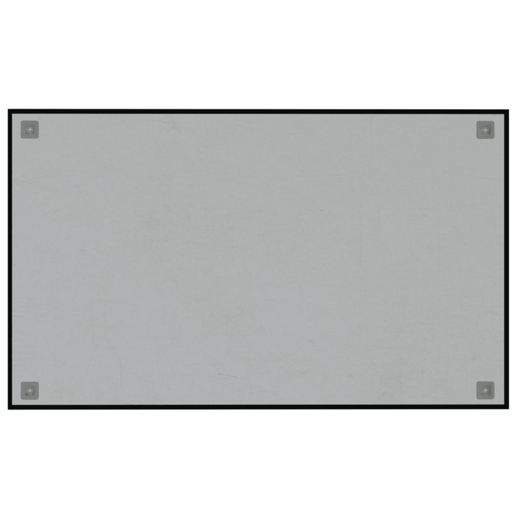 vidaXL fekete falra szerelhető edzett üveg mágnestábla 100 x 60 cm 