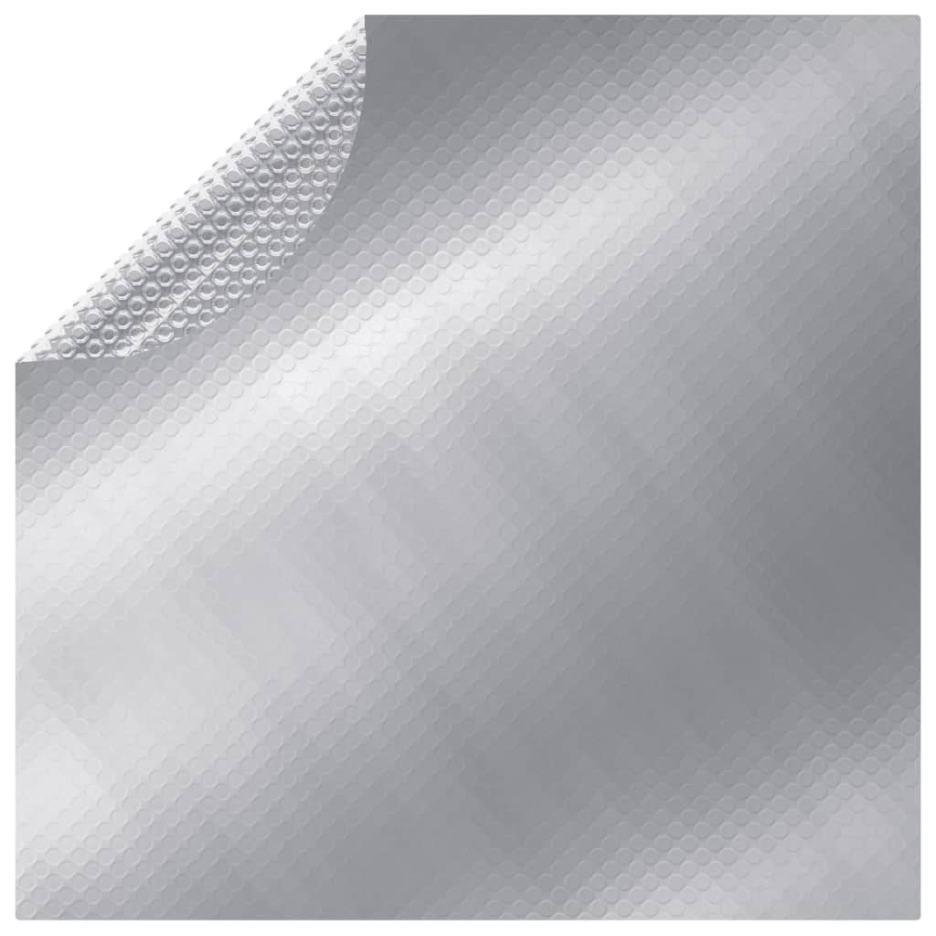 vidaXL ezüst polietilén medencetakaró 488 cm