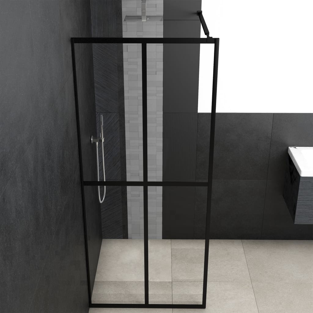 vidaXL átlátszó edzett üveg zuhanyfal 118 x 190 cm