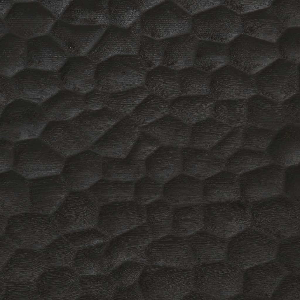 vidaXL fekete tömör mangófa fürdőszobai mosdószekrény 62 x 33 x 58 cm