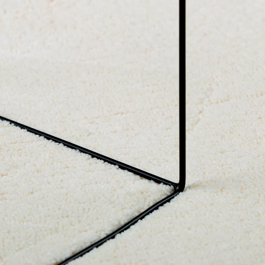 vidaXL OVIEDO krémszínű rövid szálú szőnyeg 240 x 240 cm