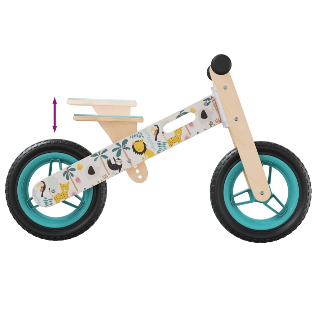 vidaXL egyensúlyozó-kerékpár gyerekeknek kék nyomattal