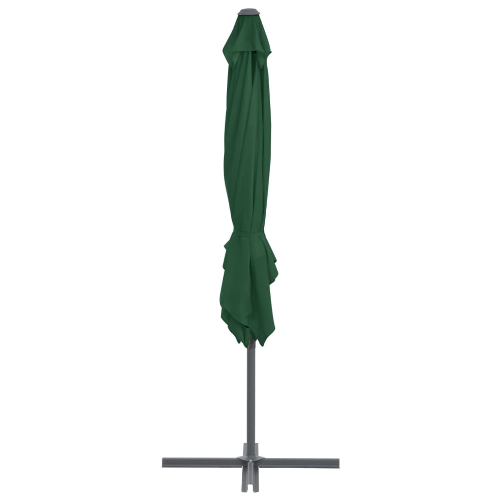 vidaXL zöld konzolos napernyő acélrúddal 250 x 250 cm