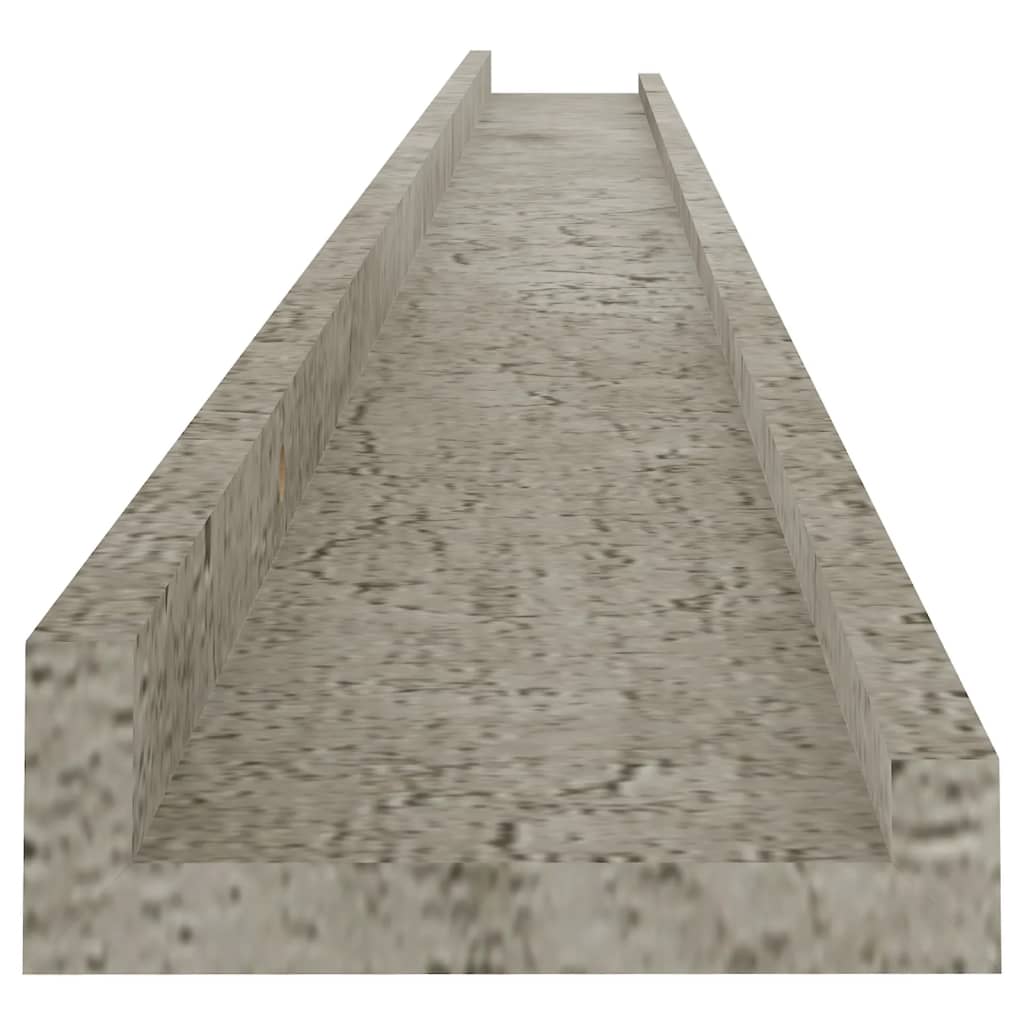 vidaXL 4 db betonszürke fali polc 115 x 9 x 3 cm