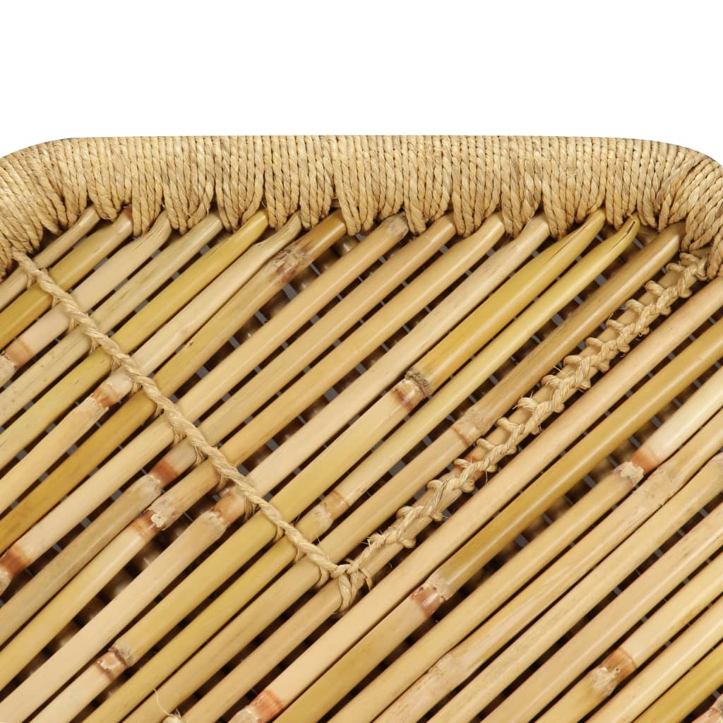 vidaXL nyolcszögű bambusz dohányzóasztal 60x60x45 cm