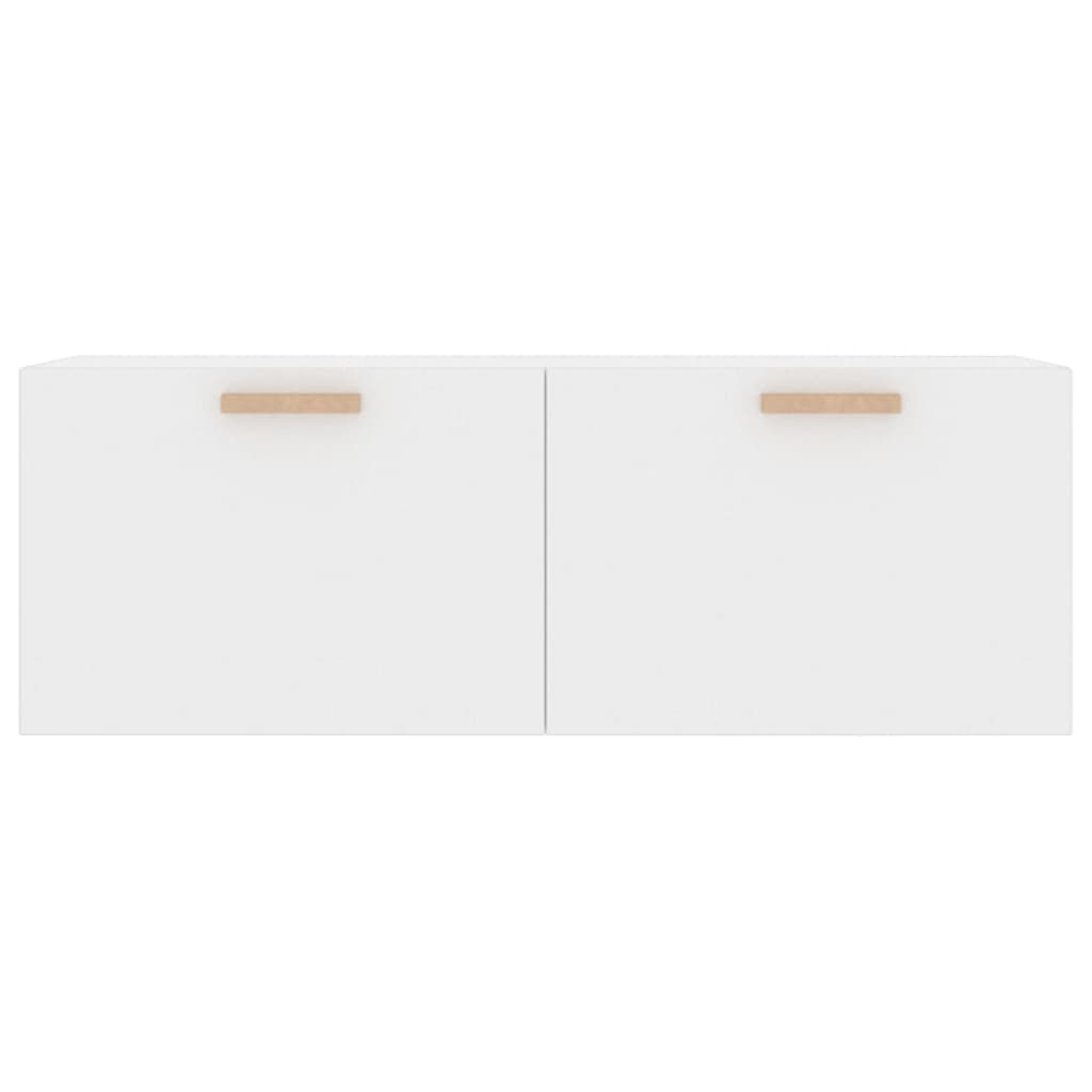 vidaXL magasfényű fehér szerelt fa faliszekrény 100 x 36,5 x 35 cm