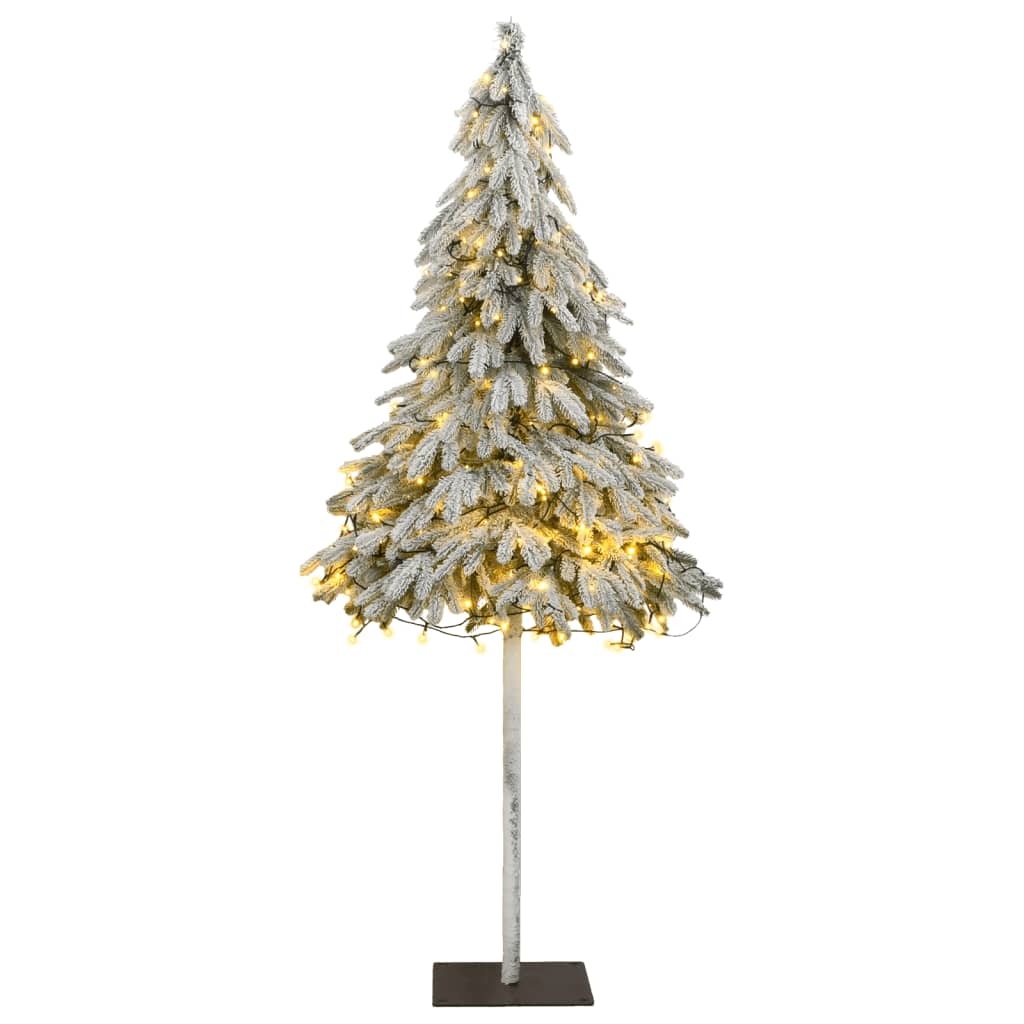 vidaXL műkarácsonyfa 300 LED-del és hópehellyel 180 cm