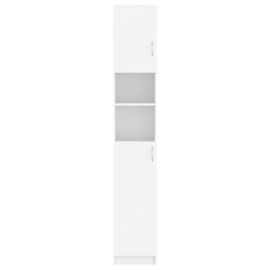 vidaXL fehér forgácslap fürdőszobaszekrény 32 x 25,5 x 190 cm