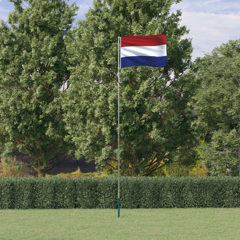 vidaXL holland alumínium zászló és rúd 5,55 m