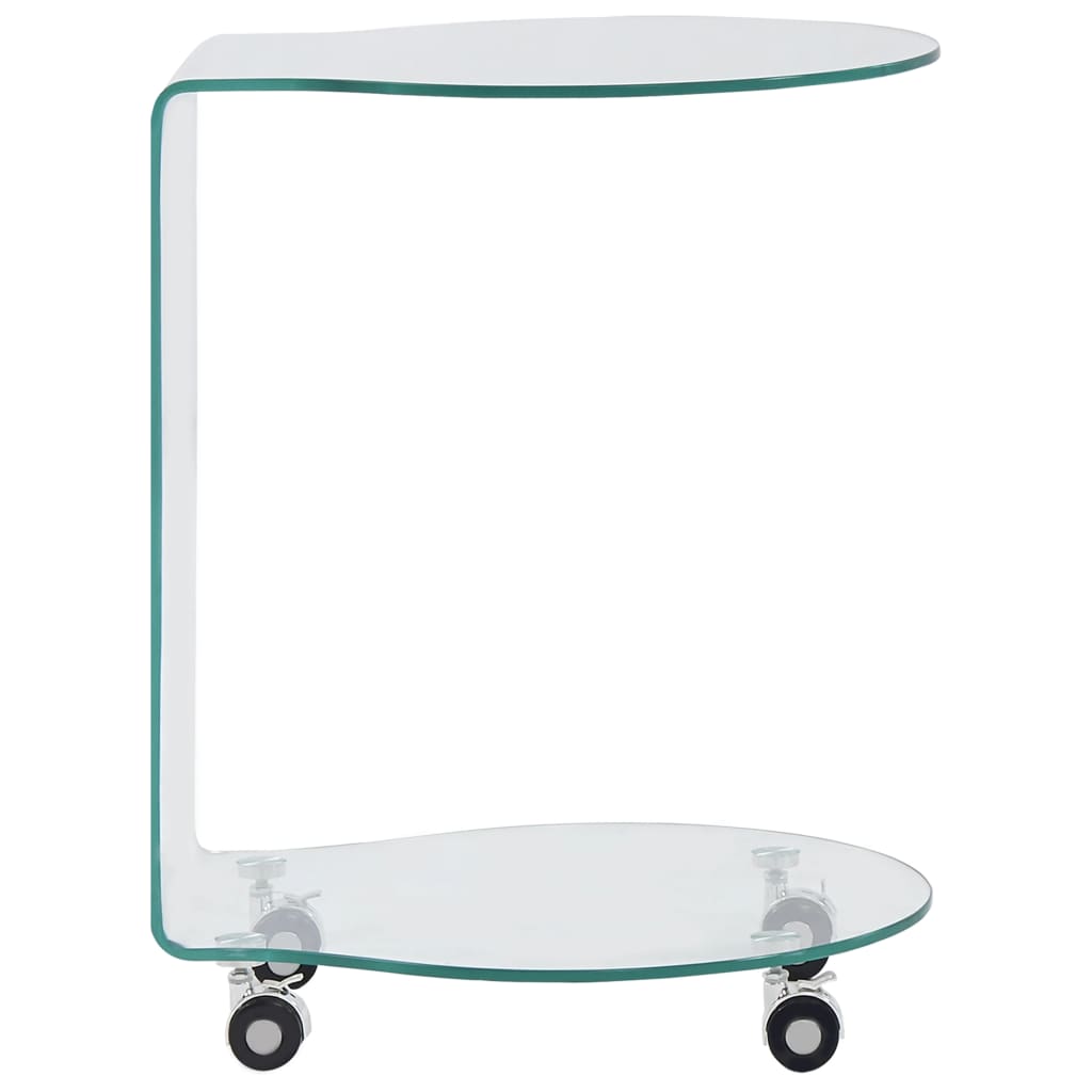 vidaXL edzett üveg dohányzóasztal 45 x 40 x 58 cm