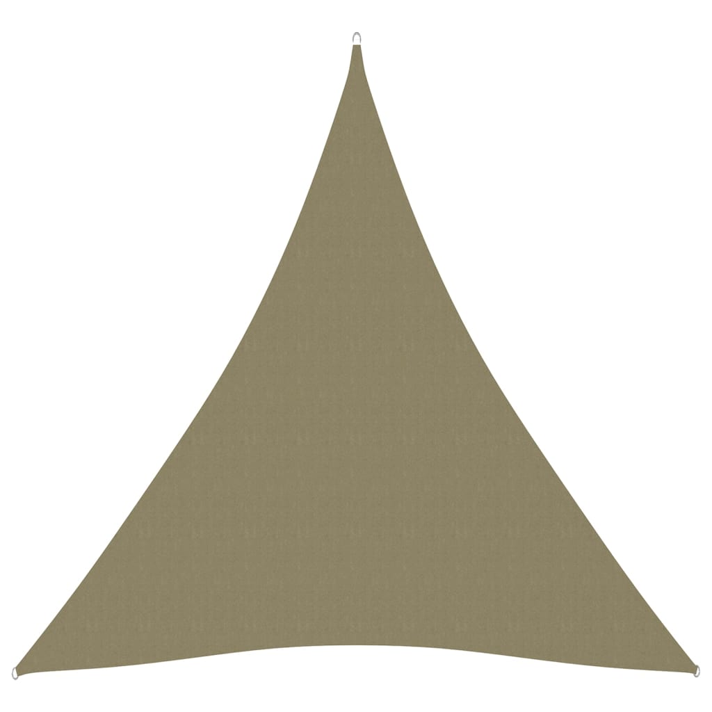 vidaXL bézs háromszögű oxford-szövet napvitorla 3 x 4 x 4 m