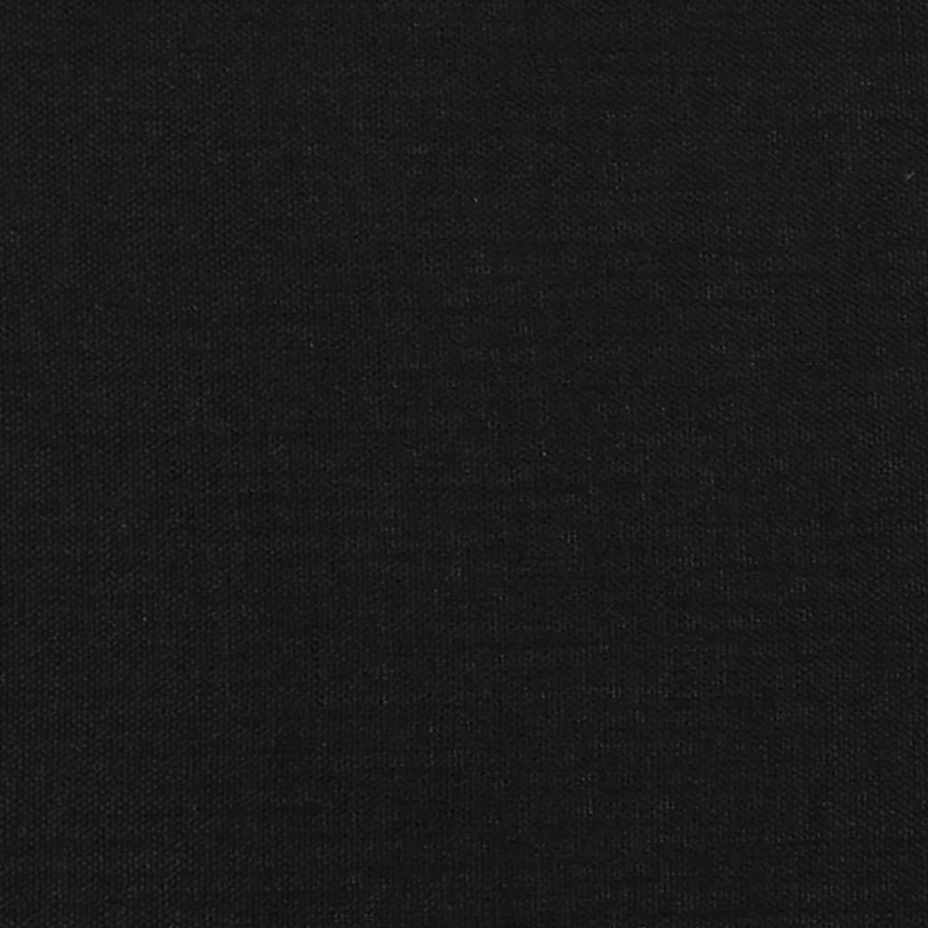 vidaXL fekete szövet ágykeret 180 x 200 cm