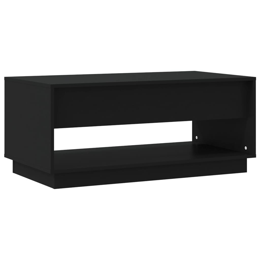 vidaXL fekete forgácslap dohányzóasztal 102,5 x 55 x 44 cm