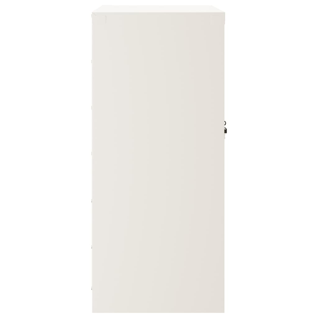 vidaXL fehér acél irattartó szekrény 79 x 40 x 90 cm